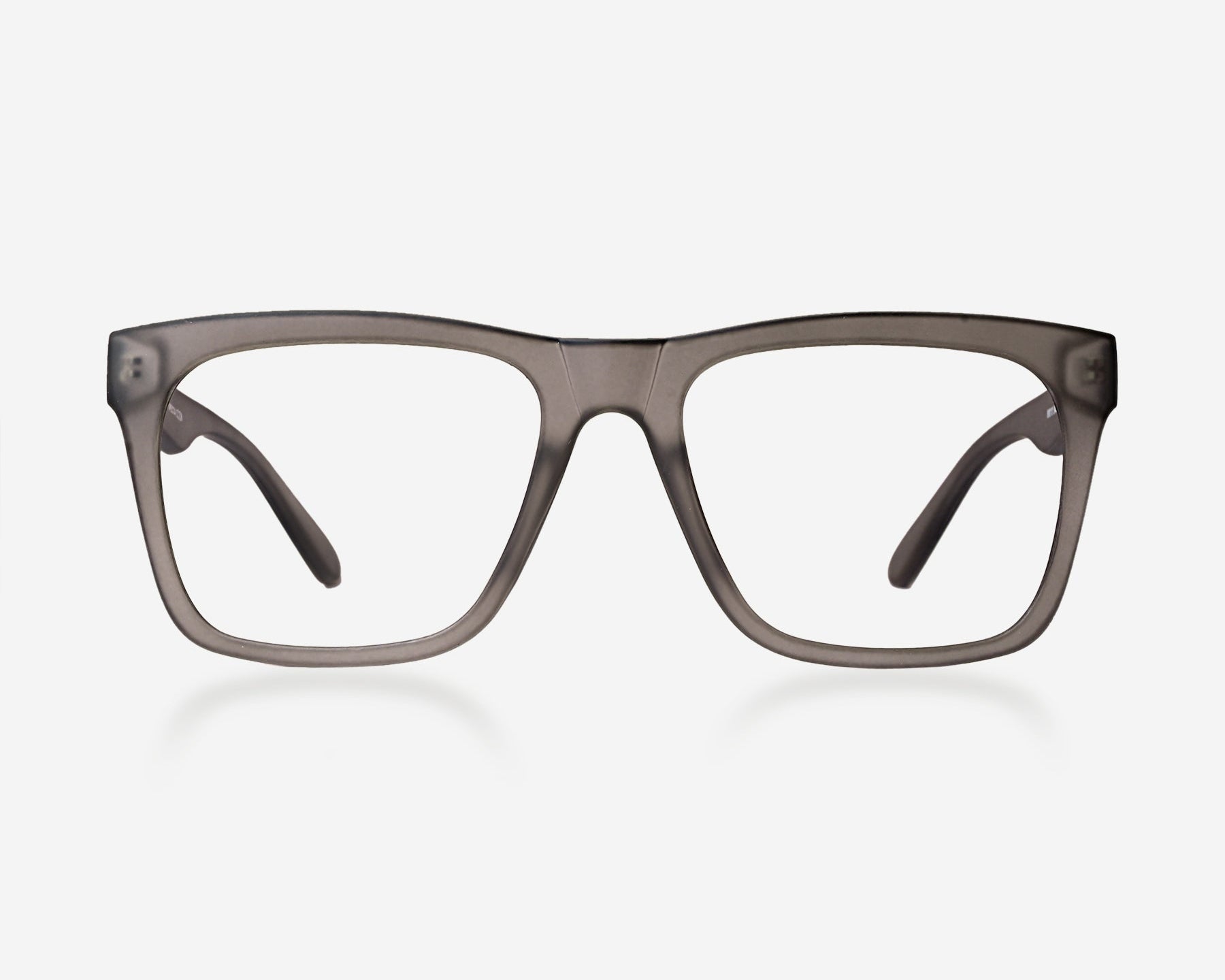 Spectalook Classic Matte Gray Rectangle Eyeglasses Frame