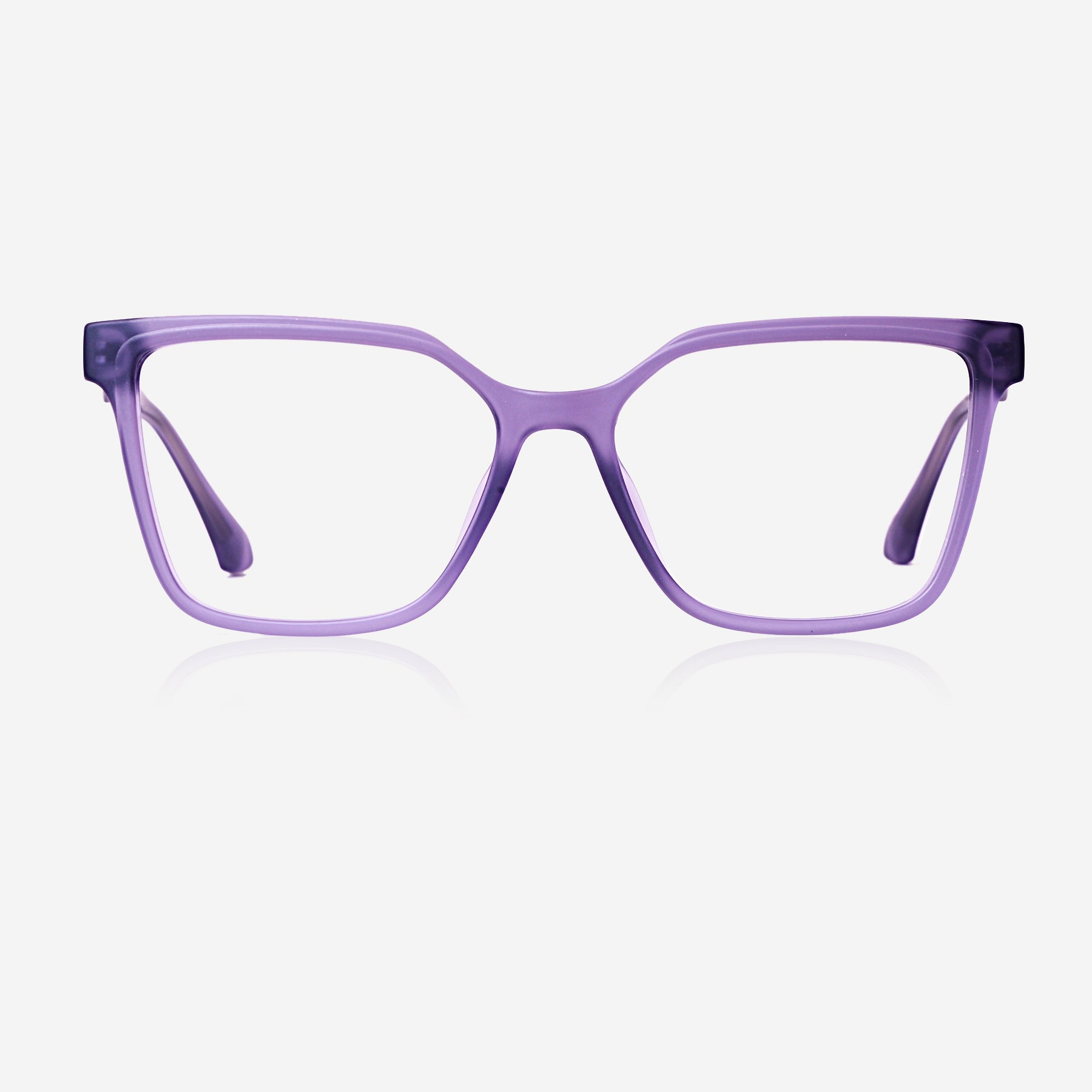 Spectalook Stylish Transparent Purple Rectangular Eyeglasses Frame